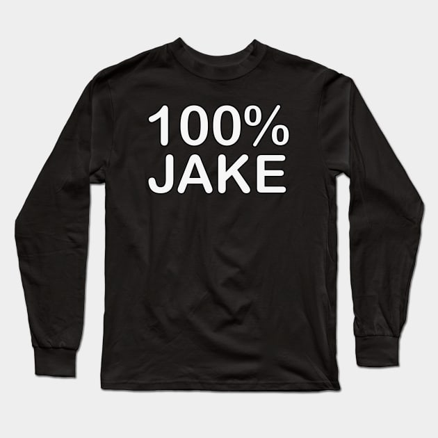 Jake Name, mothers day gifts from son and daughter in law. Long Sleeve T-Shirt by BlackCricketdesign